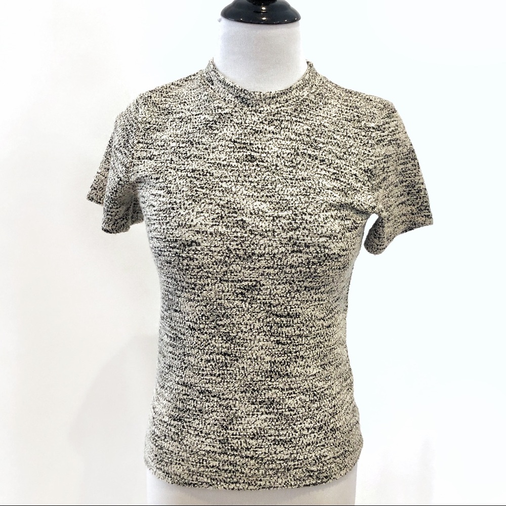 Free People Short Sleeve Textured Tweed, EUC